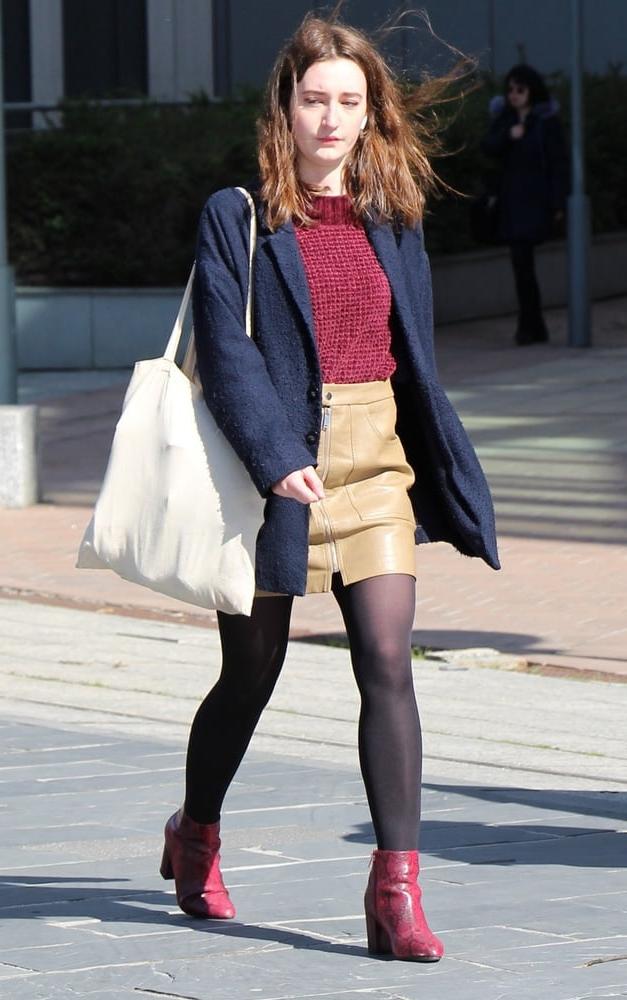 25P Street Pantyhose - French Sluts in PH and Leather Skirts