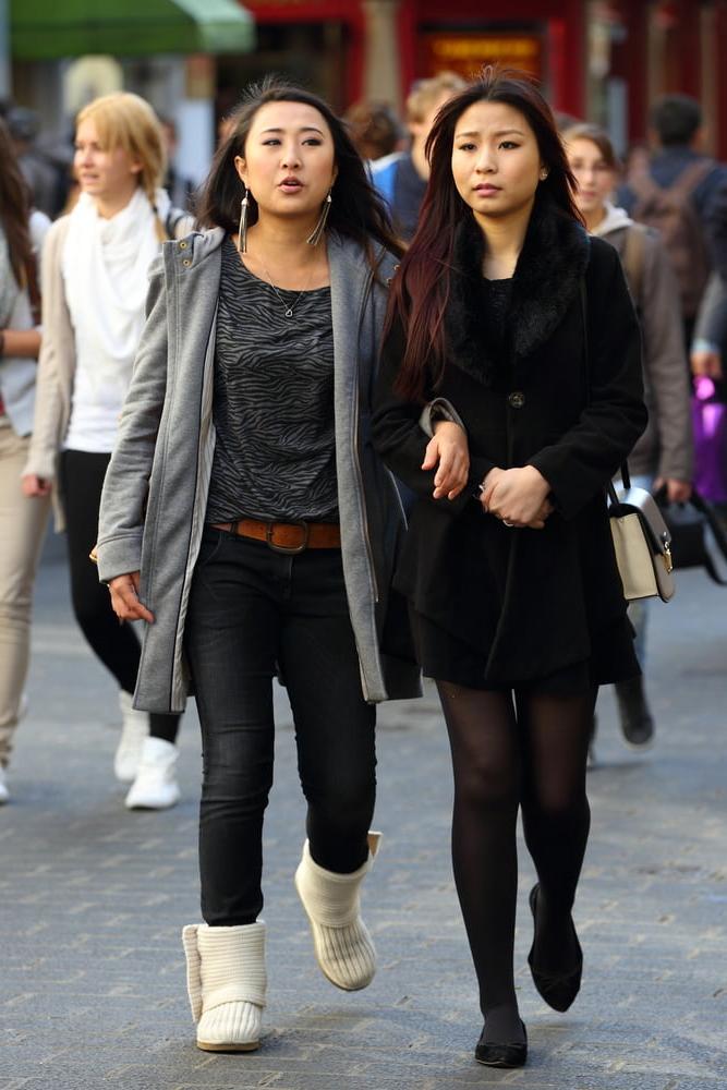 25P Street Pantyhose - Real Life Asian Cunts-Next-Door