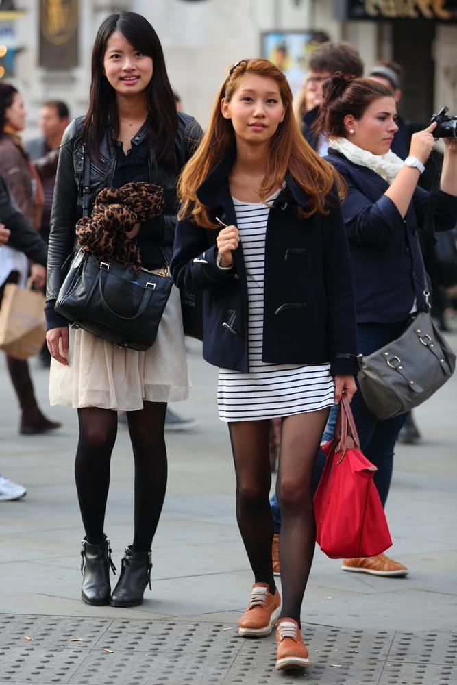 25P Street Pantyhose - Real Life Asian Cunts-Next-Door