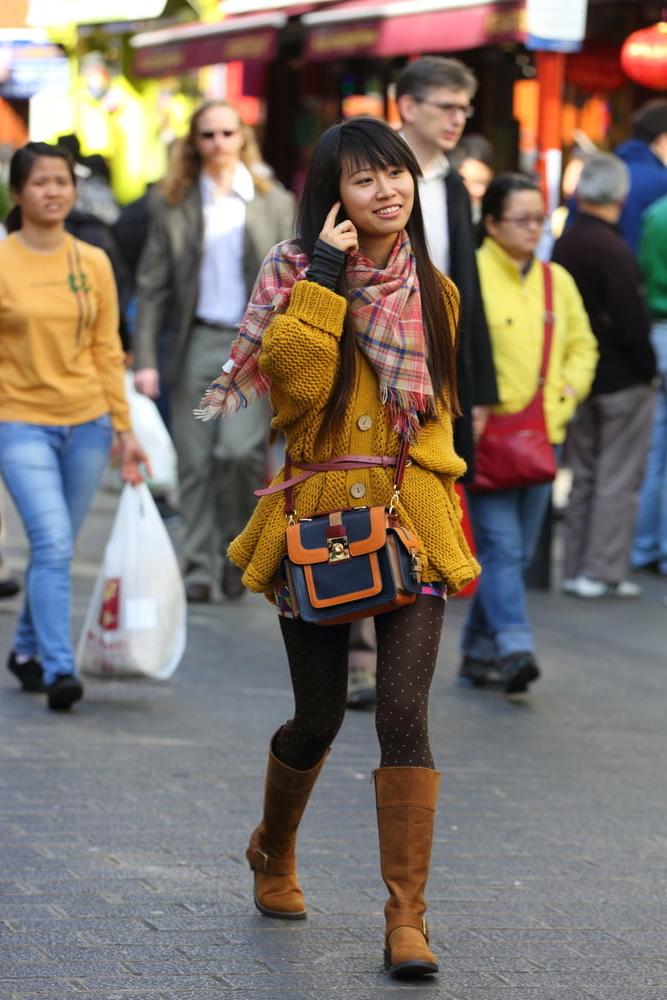 25P Street Pantyhose - Real Life Asian Cunts-Next-Door