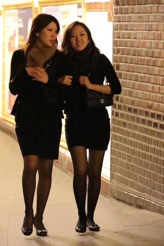 25P Street Pantyhose - Real Life Asian Cunts-Next-Door