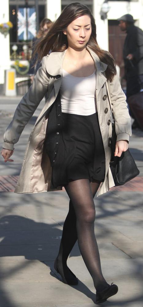25P Street Pantyhose - Real Life Asian Cunts-Next-Door