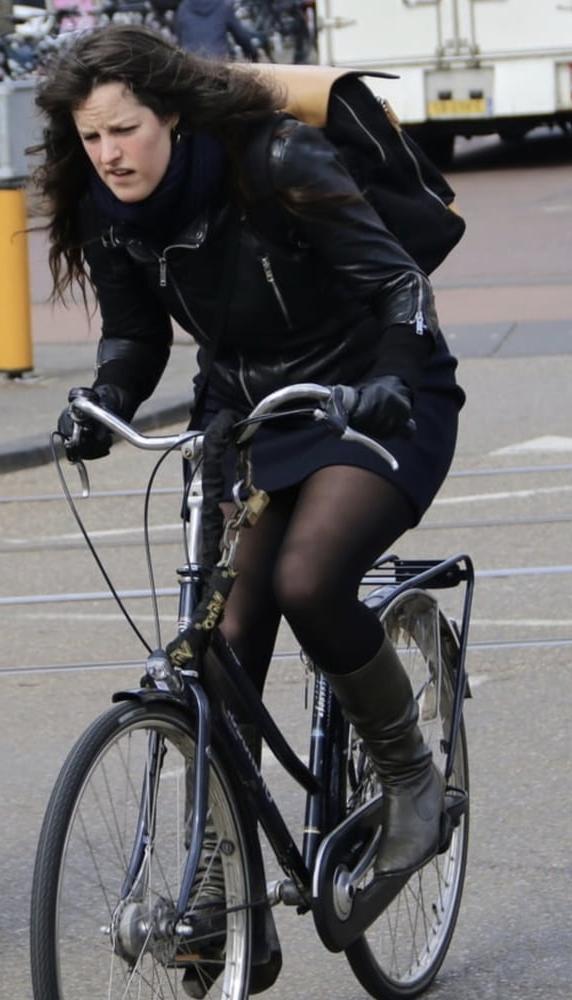 25P Street Pantyhose - Pantyhosed Cunts on Bikes Part 1