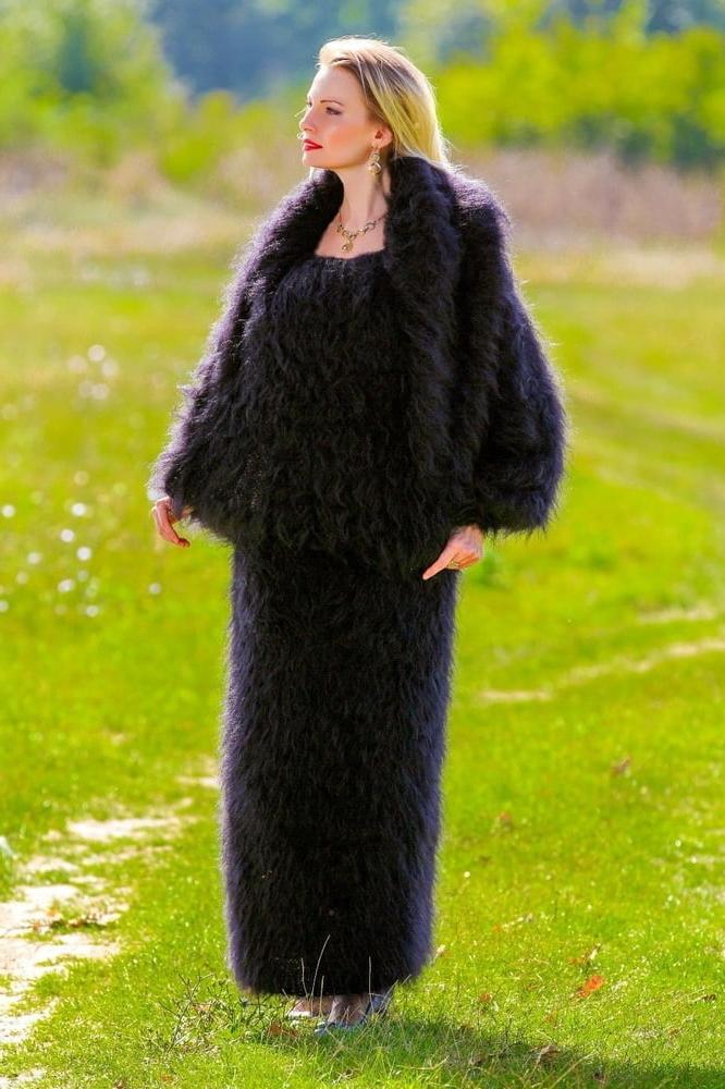 25P Tanya - long mohair sweater dress