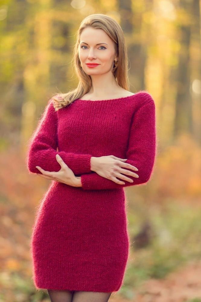 25P Tanya - long mohair sweater dress