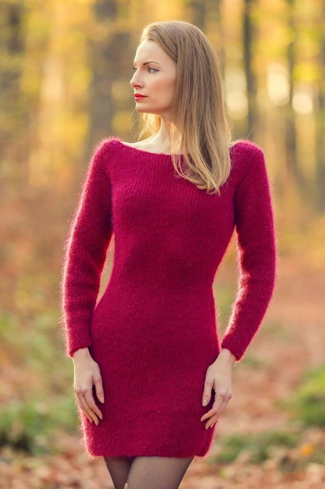 25P Tanya - long mohair sweater dress