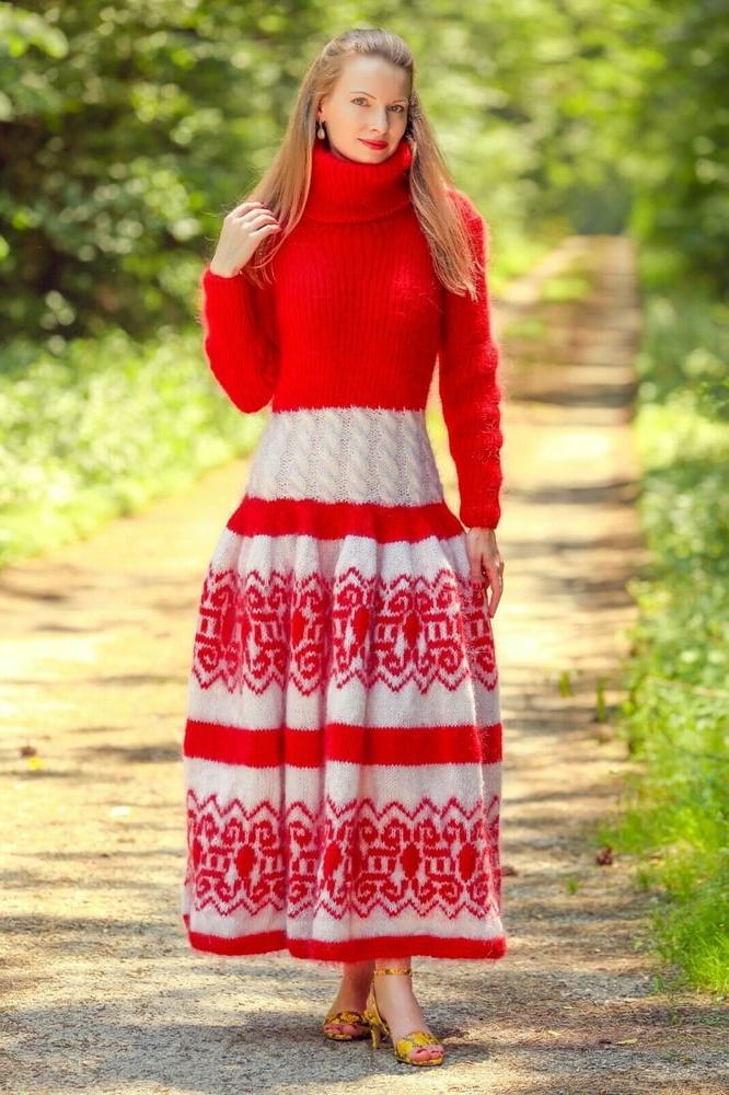 25P Tanya - long mohair sweater dress