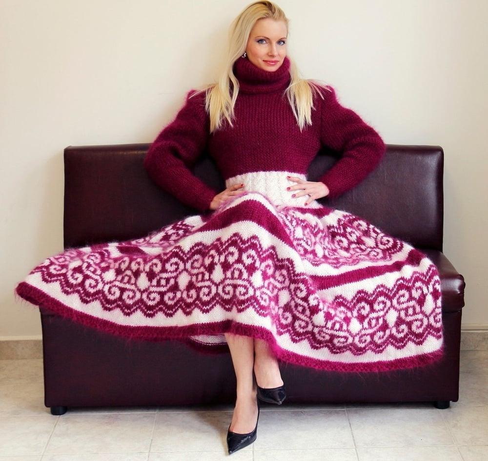 25P Tanya - long mohair sweater dress