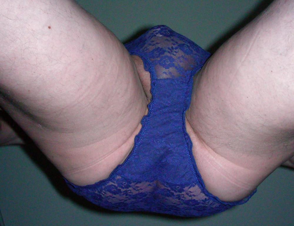 6P Blue lace panties