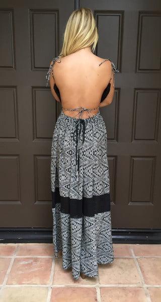 11P Backless dress for punishment