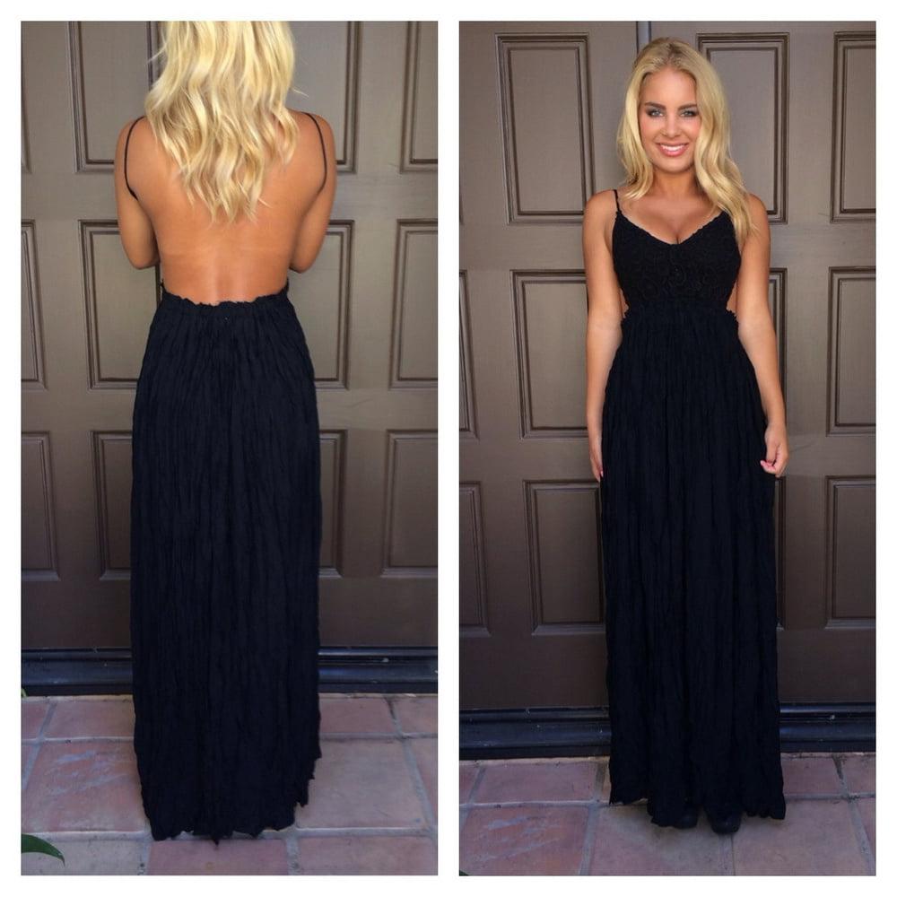 11P Backless dress for punishment