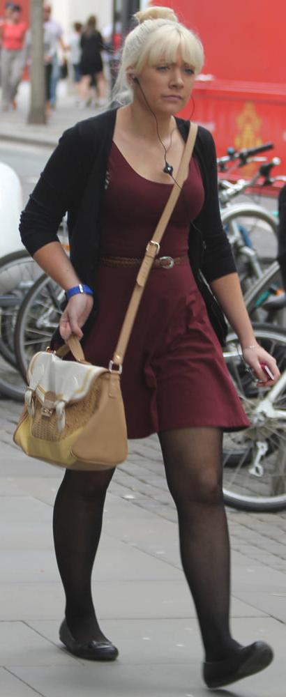 25P Street Pantyhose - Real Life Cunts-Next-Door