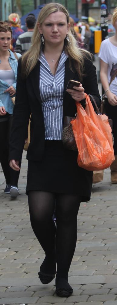 25P Street Pantyhose - Real Life Cunts-Next-Door