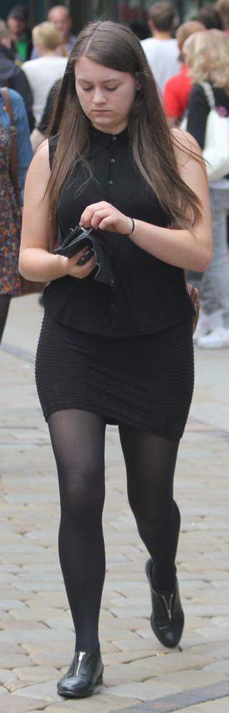 25P Street Pantyhose - Real Life Cunts-Next-Door