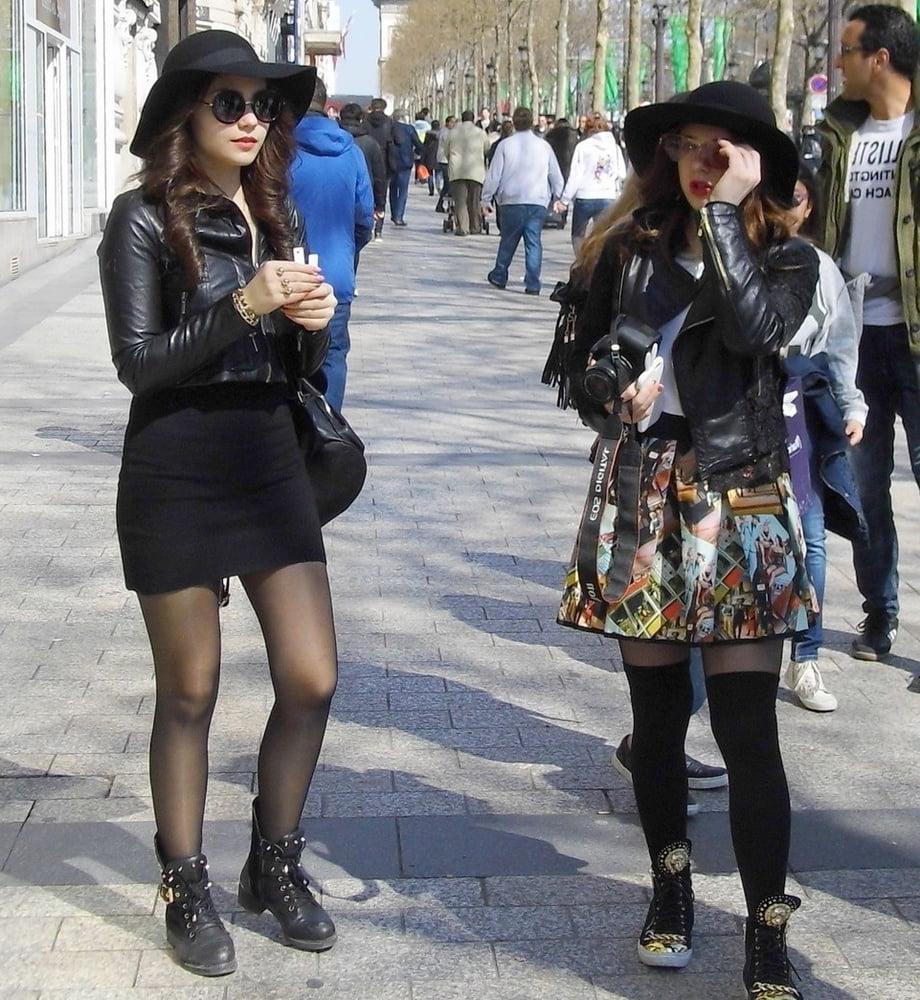 25P Street Pantyhose - French Cunny in Pantyhose