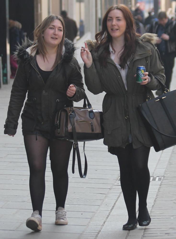 25P Street Pantyhose - Real Life Cunts-Next-Door