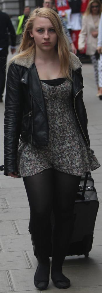 25P Street Pantyhose - Real Life Cunts-Next-Door