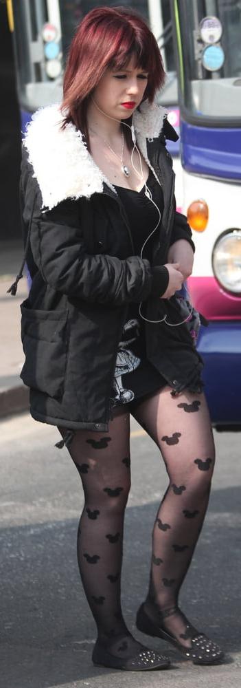 25P Street Pantyhose - Real Life Cunts-Next-Door