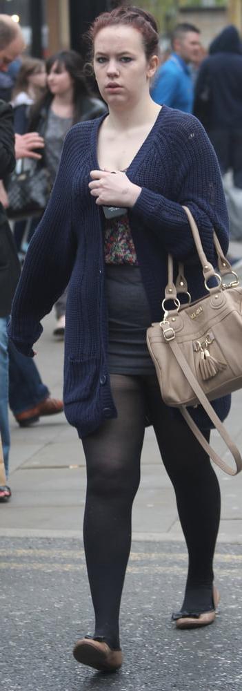 25P Street Pantyhose - Real Life Cunts-Next-Door