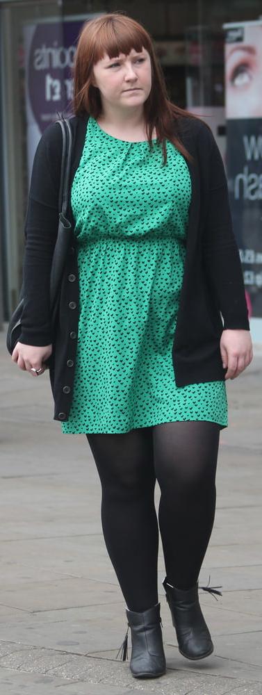 25P Street Pantyhose - Brit Pigs in Pantyhose 3 of 3