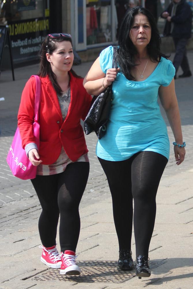 25P Street Pantyhose - Brit Pigs in Pantyhose 3 of 3