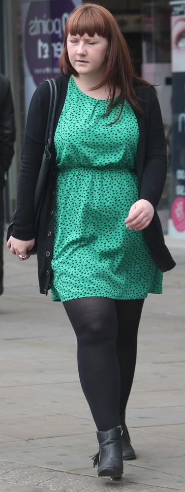 25P Street Pantyhose - Brit Pigs in Pantyhose 3 of 3