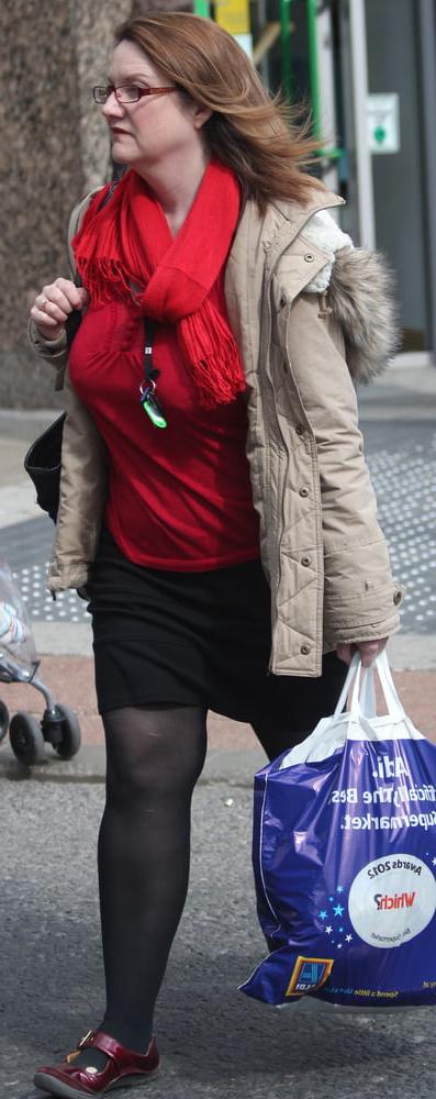25P Street Pantyhose - Brit Pigs in Pantyhose 3 of 3