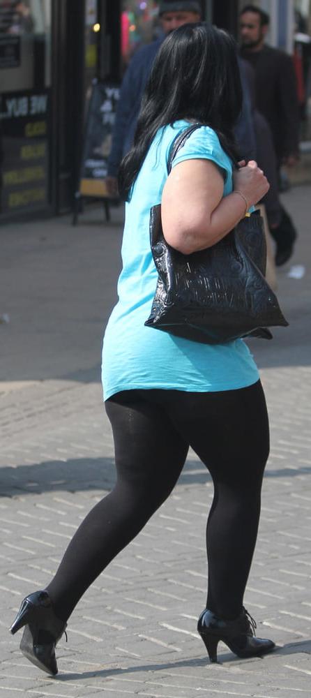 25P Street Pantyhose - Brit Pigs in Pantyhose 3 of 3