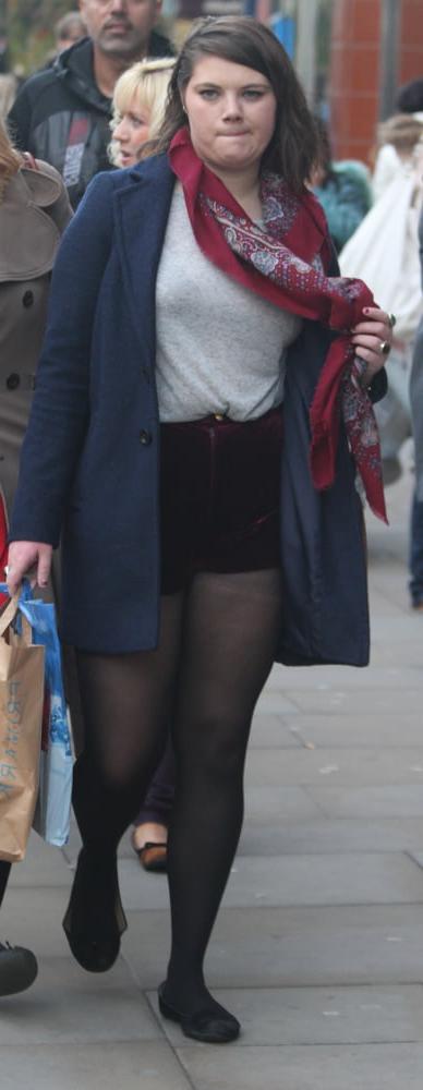 25P Street Pantyhose - Brit Pigs in Pantyhose 3 of 3