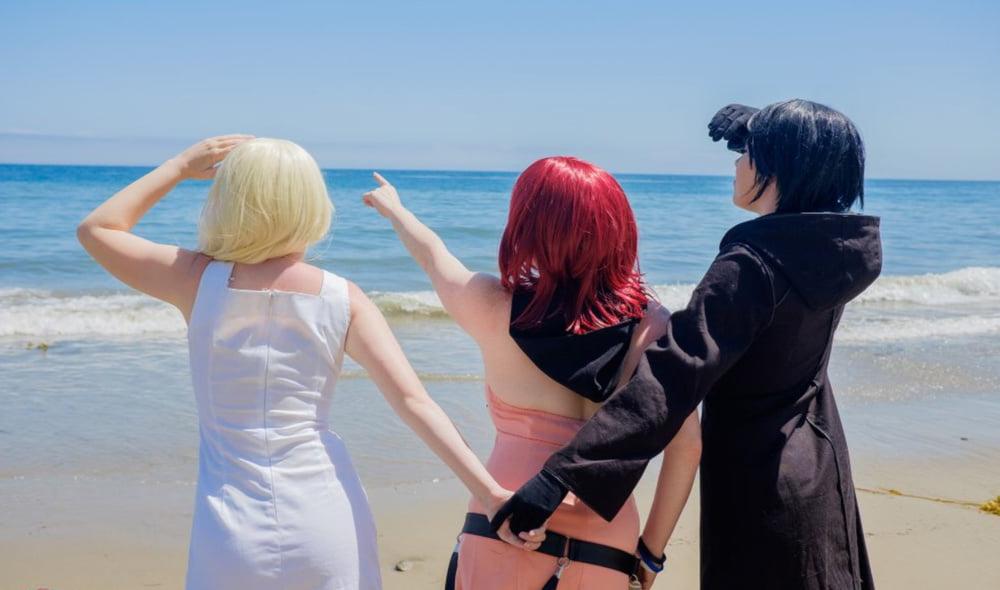 25P Kingdom Hearts beach cosplay strip