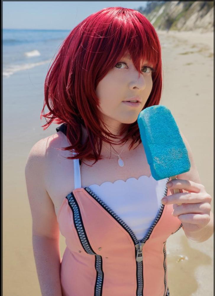 25P Kingdom Hearts beach cosplay strip