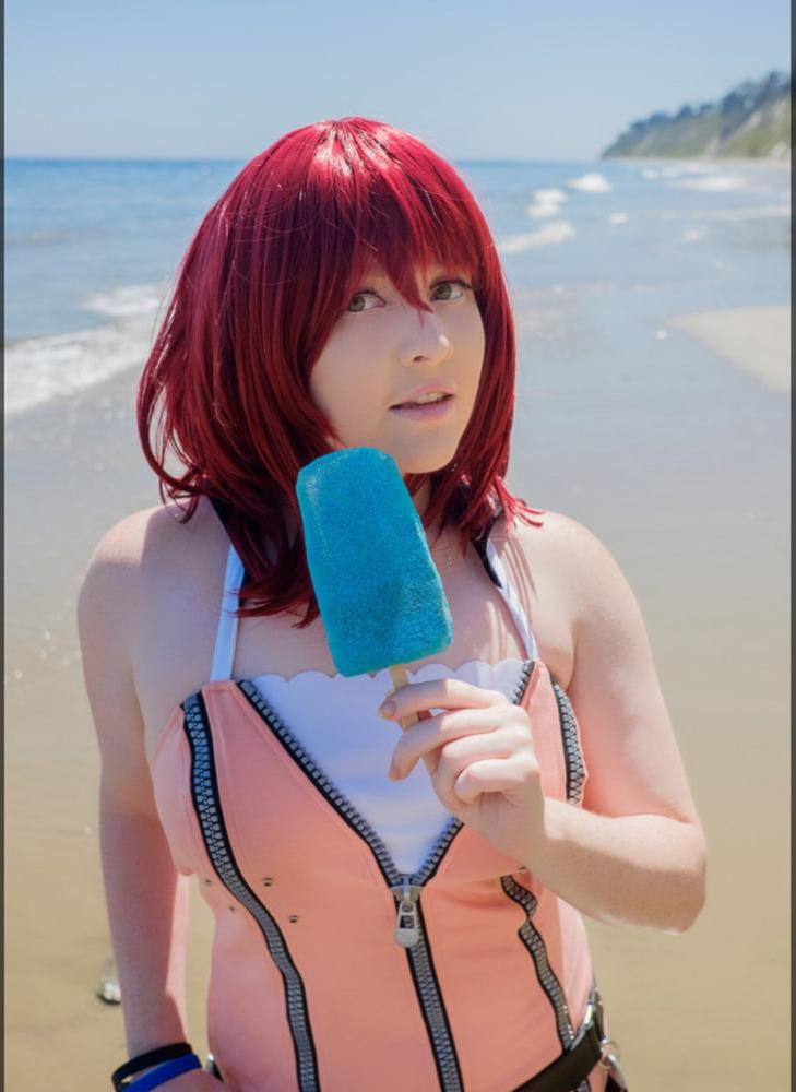 25P Kingdom Hearts beach cosplay strip