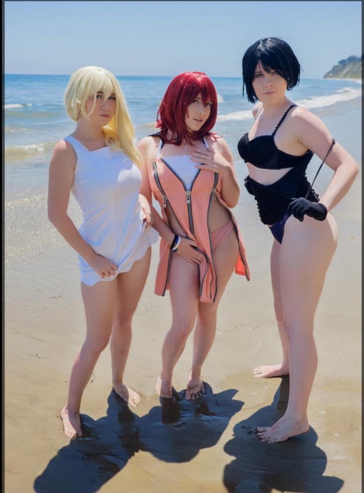 25P Kingdom Hearts beach cosplay strip