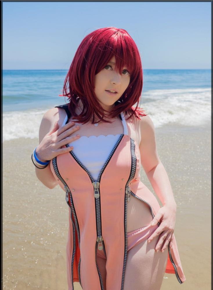 25P Kingdom Hearts beach cosplay strip