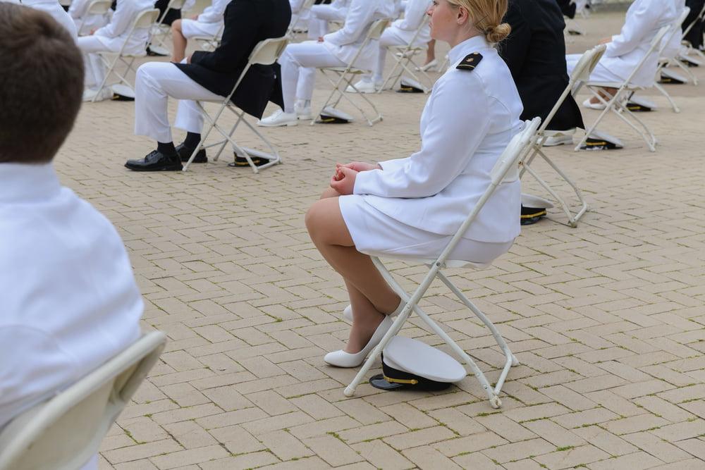 20P navy women in pantyhose