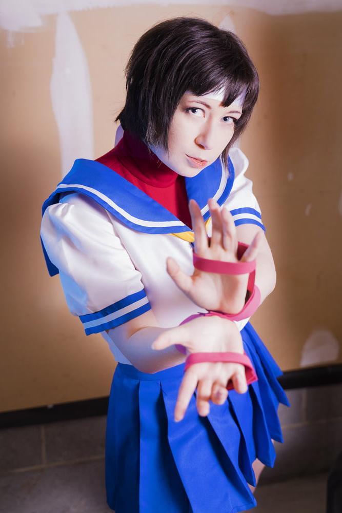 25P Usatame Sakura Kasugano Cosplay