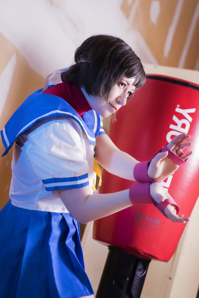 25P Usatame Sakura Kasugano Cosplay