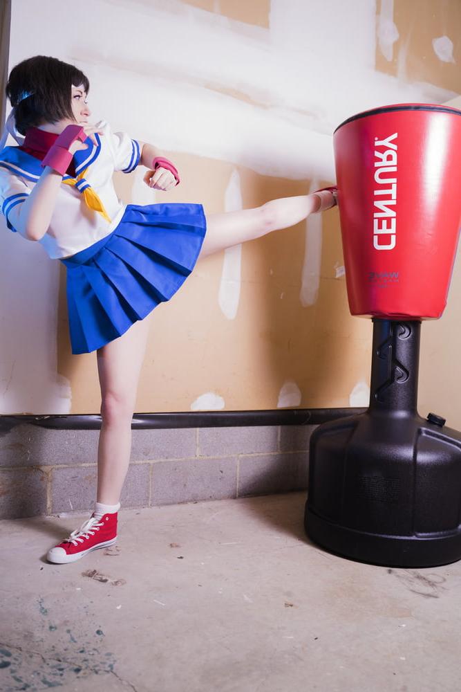 25P Usatame Sakura Kasugano Cosplay