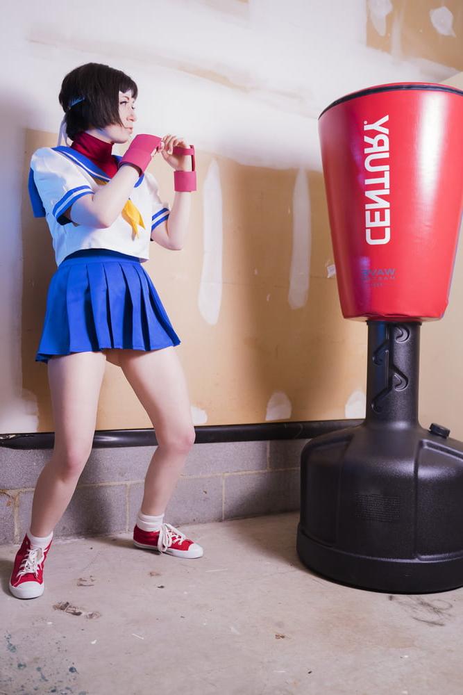 25P Usatame Sakura Kasugano Cosplay