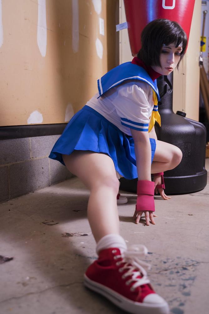 25P Usatame Sakura Kasugano Cosplay