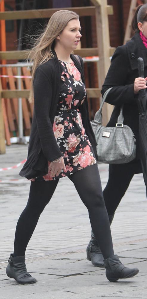 25P Street Pantyhose - Real Life Cunts-Next-Door