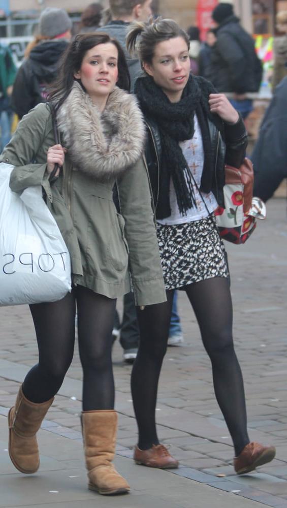 25P Street Pantyhose - Real Life Cunts-Next-Door