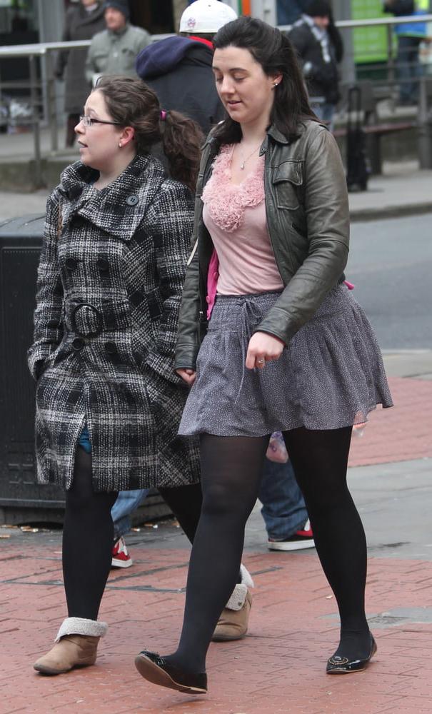 25P Street Pantyhose - Real Life Cunts-Next-Door