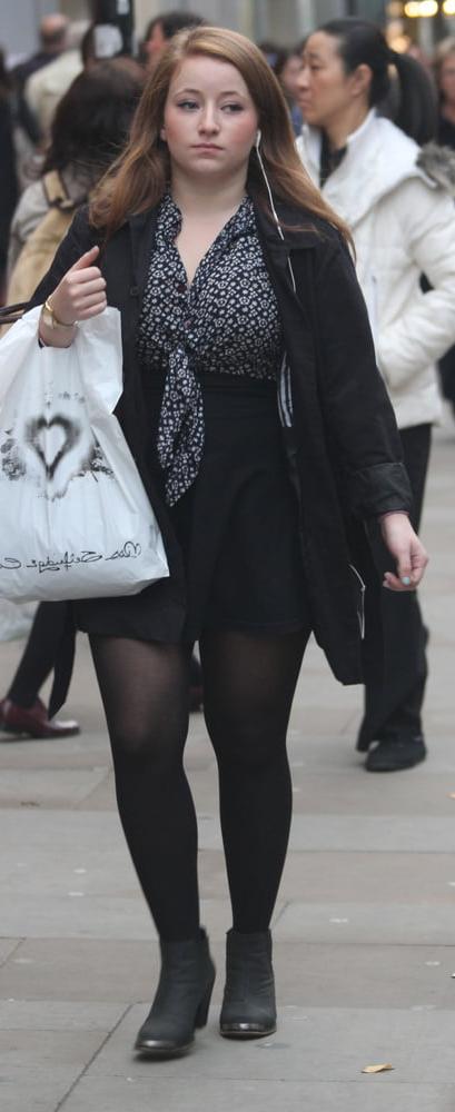 25P Street Pantyhose - Real Life Cunts-Next-Door