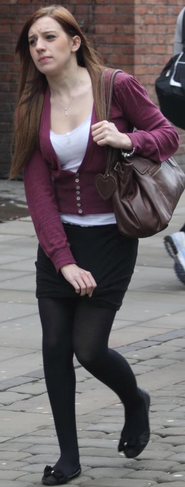 25P Street Pantyhose - Real Life Cunts-Next-Door