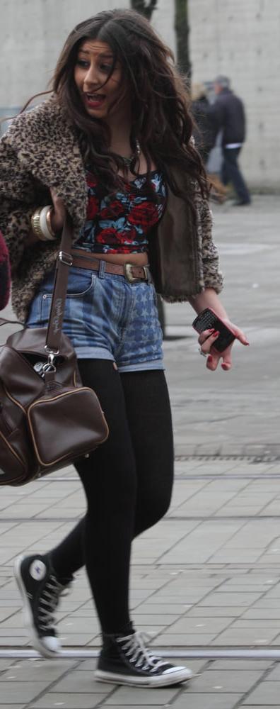 25P Street Pantyhose - Real Life Cunts-Next-Door