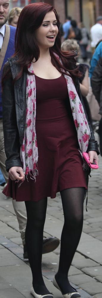 25P Street Pantyhose - Real Life Cunts-Next-Door