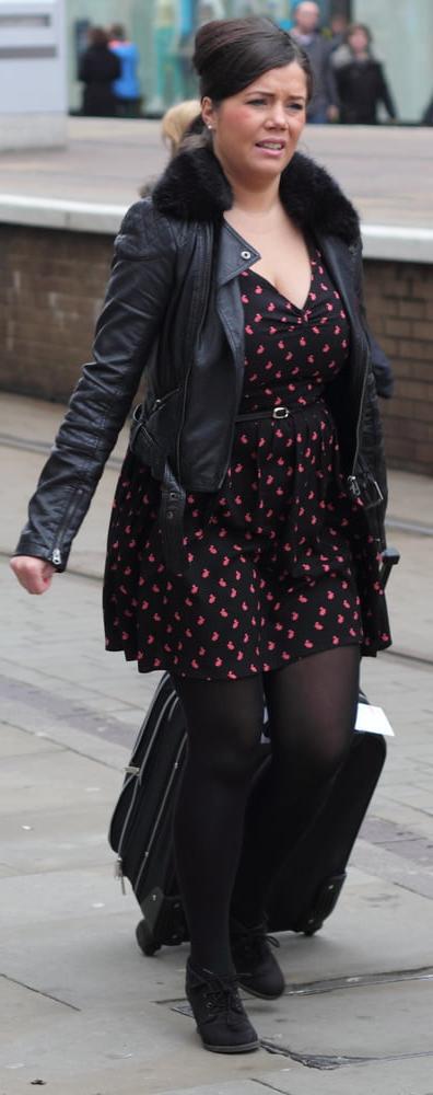 25P Street Pantyhose - Real Life Cunts-Next-Door
