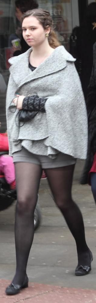 25P Street Pantyhose - Real Life Cunts-Next-Door
