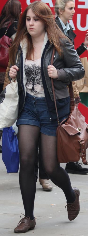 25P Street Pantyhose - Real Life Cunts-Next-Door